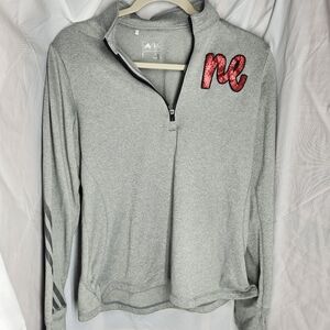 Adidas Nebraska zip up pullover